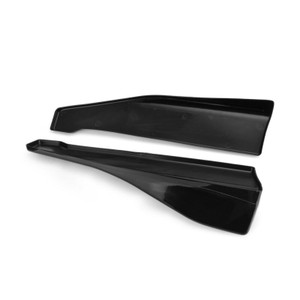 48cm Skirt Spoiler Rear Lip /Side Extension Rocker Splitters Winglet Wings Black
