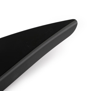 4pcs Universal Gloss Bk Car Front Bumper Fins Body Splitter Spoiler Canards