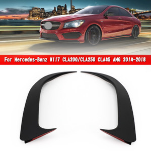 Black Rear Bumper Spoiler Air Vent Cover Fit Mercedes W117 CLA Class 2014-2018
