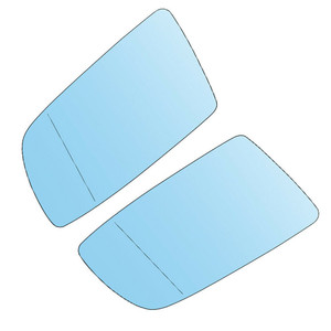 Left +Right Side Heated Blue Door Mirrors Glasses For BMW 5-series E60 2003-2009