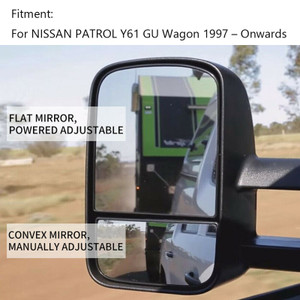 Extendable Towing Mirrors For NISSAN PATROL GU Y60/Y61/Y62 1997- current Pair