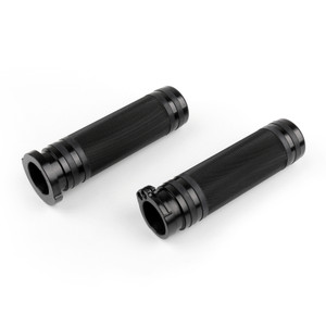 CNC Handlebar Grips 5" Long x 1" Bars For Cafe Racer Custom Chopper Bobber Generic
