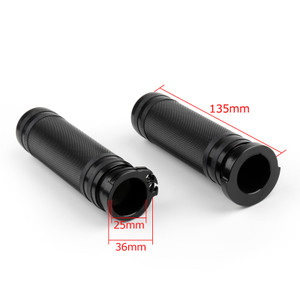 CNC Handlebar Grips 5" Long x 1" Bars For Cafe Racer Custom Chopper Bobber Generic