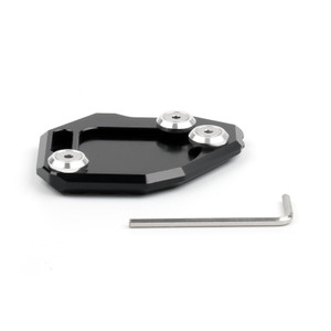 Side Stand Kickstand Plate Pad For BMW F800GS F800 GS 2008-2015 Black