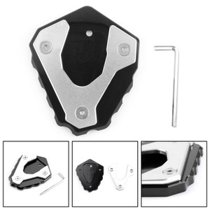 Kickstand Side Stand Extension Enlarger Base Pad for BMW G310R 2016-2018 Silver