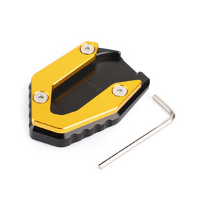 Side Stand Kickstand Plate Pad For YAMAHA MT09 FZ09 FJ09 TRACER 900 15-19 Gold