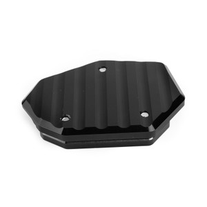 Side Stand Kickstand Enlarger Plate For YAMAHA YZF R25 R3 MT-25 MT03 14-19 Black