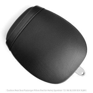 Cushion Rear Seat Passenger Pillion Pad for Sportster '72 '48 XL1200 X/V XL883