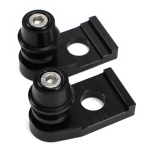 CNC Chain Adjuster Block With Stand Spool For YAMAHA TENERE 700/XTZ700 2019-2021 Black