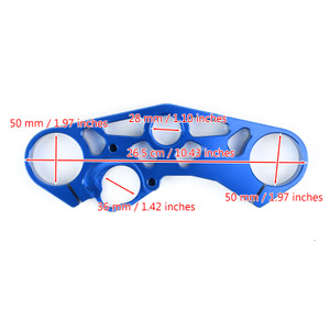 Lowering Triple Tree Front Upper Top Clamp for SUZUKI GSXR 600 750 1000 Blue