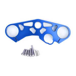 Lowering Triple Tree Front Upper Top Clamp for SUZUKI GSXR 600 750 1000 Blue