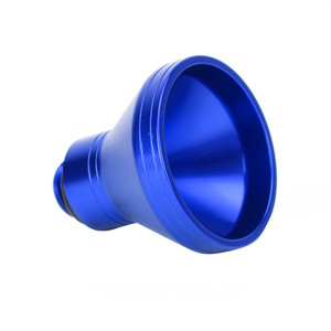 Blue Aluminum Oil Filler Funnel 20mm Universal Oil Catch Drain Motorcycle