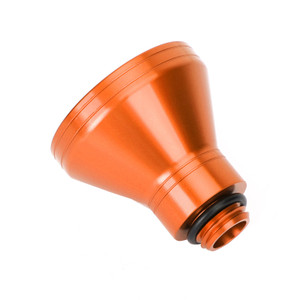 Orange Aluminum Oil Filler Funnel 20mm Universal Oil Catch Drain Motorcycle