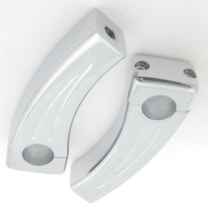Chrome 4.5" Pullback Handlebar Risers for 1" Handlebars Pull Back 1.5" Risers