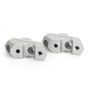 Silver 20mm Pullback 7/8" Handlebar Risers 23mm Raise for BMW F750GS 2018 2019