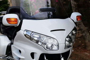 Front Chrome Headlight Cover Trims For Honda Goldwing Gold Wing GL1800 2006-2014