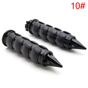 1" / 25mm Handlebar Grips Spike Bar End Universal Fit Harley-Davidson Honda Kawasaki Suzuki Victory Yamaha, Black