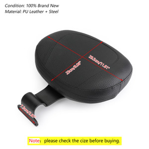 Black Motorcycle Driver Rider Backrest For Yamaha Bolt XVS950 Spec/C Spec