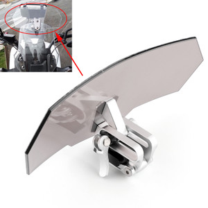 Universal Adjustable Windshield Extension Deflector For Honda Yamaha Smoke