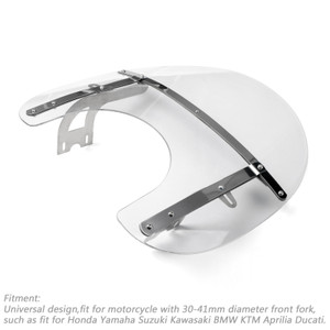 ABS Front Fork Windshield WindScreen For Honda Kawasaki Harley Suzuki Yamaha CLR