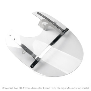 ABS Front Fork Windshield WindScreen For Honda Kawasaki Harley Suzuki Yamaha CLR