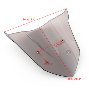 Windshield WindScreen Double Bubble For Honda CBR650F 14-18 Smoke