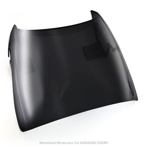 ABS Windscreen Windshield Cafe Racer Wind Protector for Kawasaki Z900RS 2018 BK