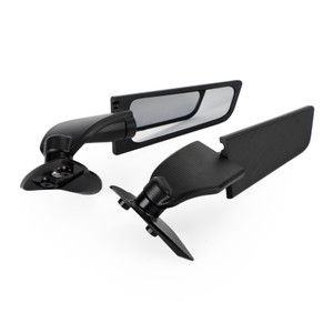 Swivel Wing Fin Rearview Mirrors For Yamaha YZF-R6 2017-2021 YZF-R7 2021-2022