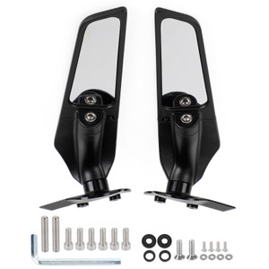 Wing Fin Spoiler Side Rearview Mirrors For Yamaha YZF R6 R7 2017-2022 2021