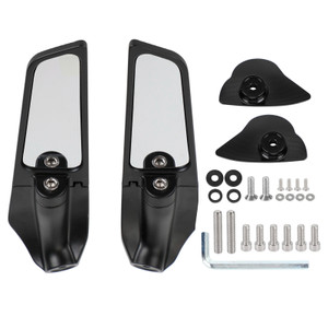 Wing Fin Spoiler Side Rearview Mirrors For Yamaha YZF R6 R7 2017-2022 2021