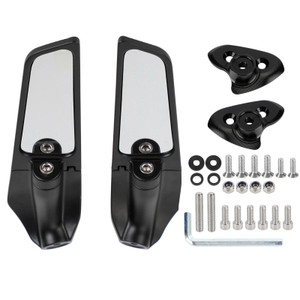 Swivel Wing Fin Rearview Mirrors For Yamaha YZF-R1 YZF-R1M R1 R1M 2015-2019