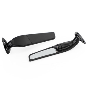Swivel Wing Fin Rearview Mirrors For Yamaha YZF-R1 YZF-R1M R1 R1M 2015-2019