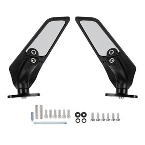 Wing Fin Spoiler Side Rearview Mirrors For Honda CBR1000RR 04-07 CBR600RR 04-12