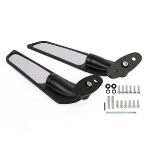 Swivel Wing Fin Rearview Mirrors For Suzuki GSX R GSX-R 600 750 1000 1300 99-21