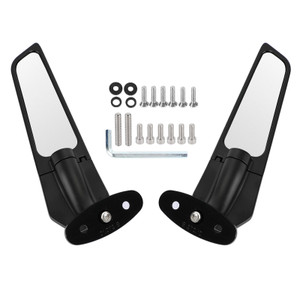 Swivel Wing Fin Rearview Mirrors For Suzuki GSX R GSX-R 600 750 1000 1300 99-21