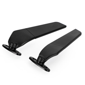Swivel Wing Fin Rearview Mirrors For Suzuki GSX R GSX-R 600 750 1000 1300 99-21