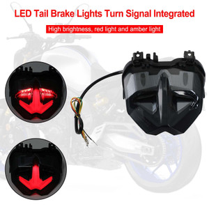 Tail Brake Lights Turn Signal Integrated For YAMAHA MT-09 MT10 SP 2021-2023 Black Generic