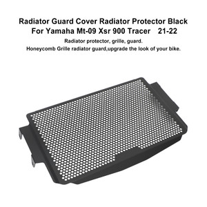Radiator Guard Protector Radiator Cover Black For Yamaha Mt-09 Xsr 900 21-22