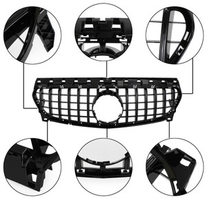 2013-2016 Mercedes Benz W117 CLA250 GT-R Style Front Bumper Grille Grill Generic