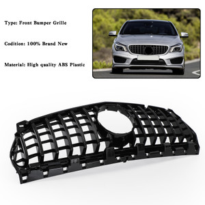 2013-2016 Mercedes Benz W117 CLA250 GT-R Style Front Bumper Grille Grill Generic