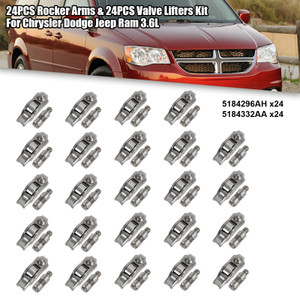24PCS Rocker Arms & 24PCS Valve Lifters Kit For Chrysler Dodge Jeep Ram 3.6L