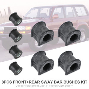 8Pcs Front+Rear Sway Bar Bushes Kit For Toyota Landcruiser 80 Series 1993-1997