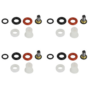 4PCS Fuel Injectors Repair Kit Filters O-Rings Fit Acura RSX TSX Honda Civic