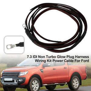 7.3 IDI Non Turbo Glow Plug Harness Wiring Kit Power Cable For Ford