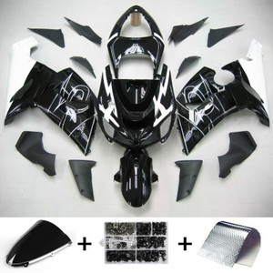 Injection Fairing Kit Bodywork Plastic ABS fit For Kawasaki ZX6R 636 2005-2006