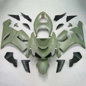 Injection Fairing Kit Bodywork Plastic ABS fit For Kawasaki ZX6R 636 2005-2006 #111