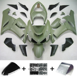 Injection Fairing Kit Bodywork Plastic ABS fit For Kawasaki ZX6R 636 2005-2006 #111
