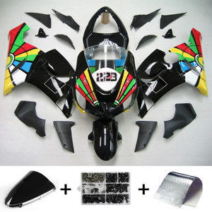 Injection Fairing Kit Bodywork Plastic ABS fit For Kawasaki ZX6R 636 2005-2006