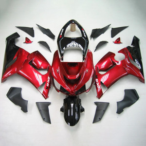 Injection Fairing Kit Bodywork Plastic ABS fit For Kawasaki ZX6R 636 2005-2006 #113