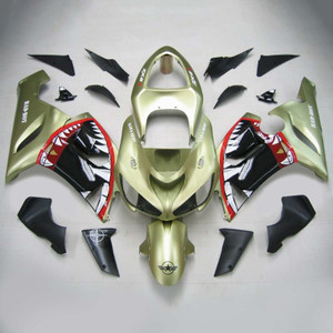 Injection Fairing Kit Bodywork Plastic ABS fit For Kawasaki ZX6R 636 2005-2006 #119